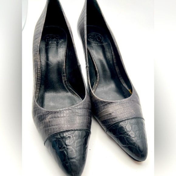 Tory Burch black‎ heels- 8M - Picture 1 of 12